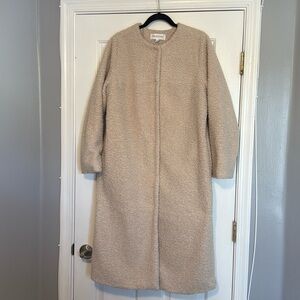 Beige Boucle Coat